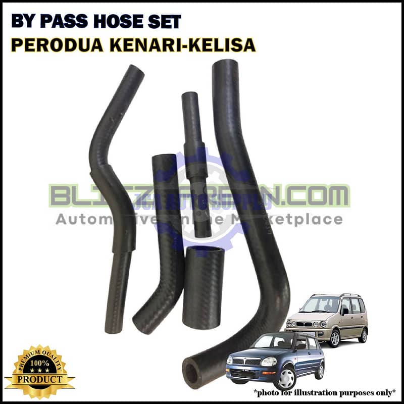 Perodua Kelisa-Kenari-By Pass Hose Set-9004A