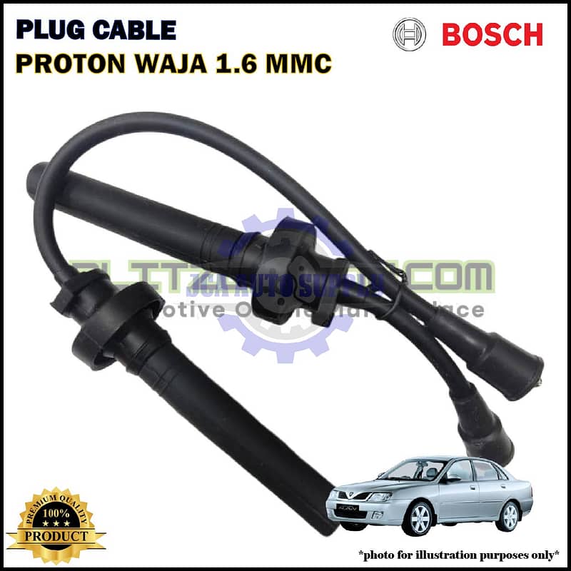 Kabel Palam Pencucuh-Proton Waja 1.6cc MMC-Spark Plug Cable-BOSCH-0986AM0053