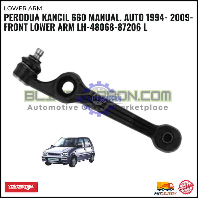Perodua Kancil 660 Manual. Auto 1994- 2009-Front Lower Arm