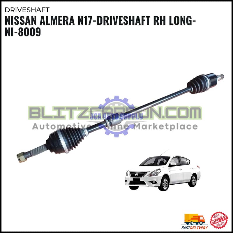 Nissan Almera N17-Driveshaft RH Long-NI-8009