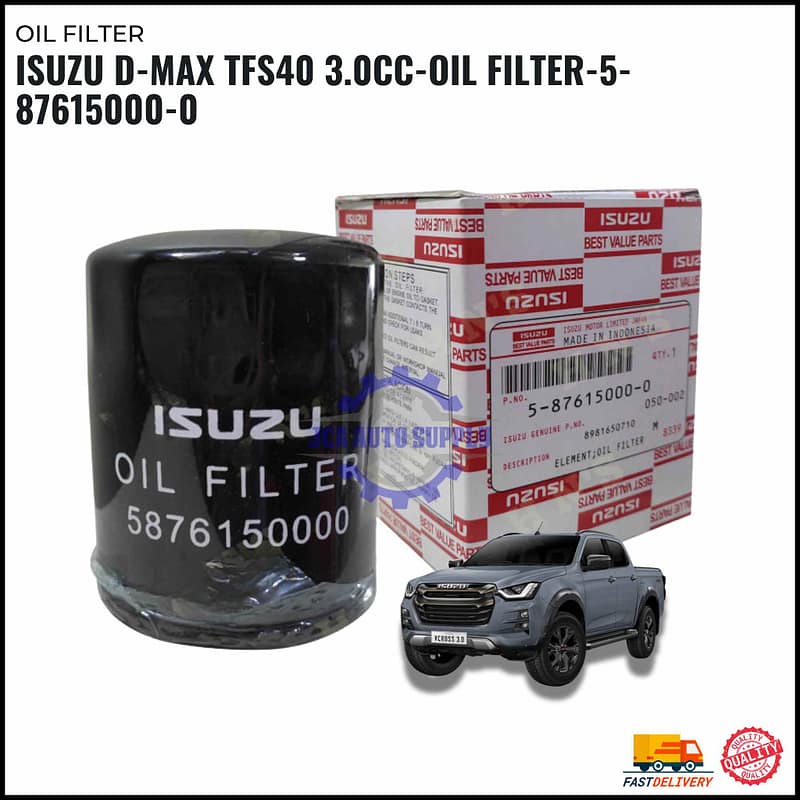 Isuzu D-Max TFS40 3.0CC-Oil Filter-5-87615000-0