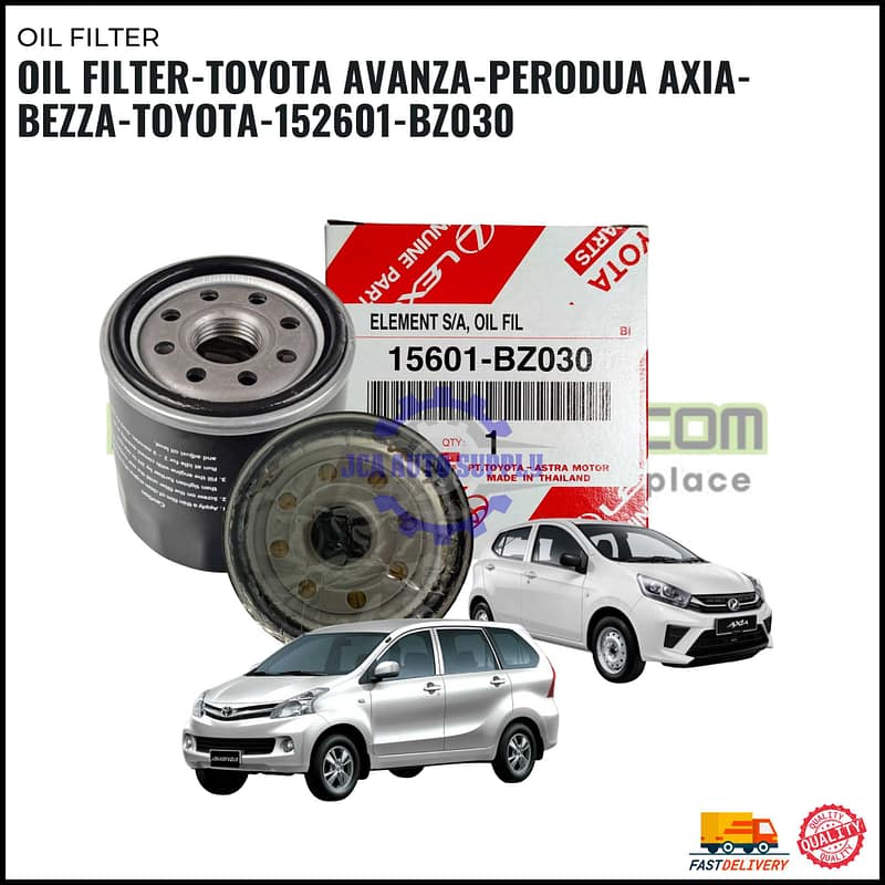 Oil Filter-Toyota Avanza-Perodua Axia-Bezza-Toyota-152601-BZ030