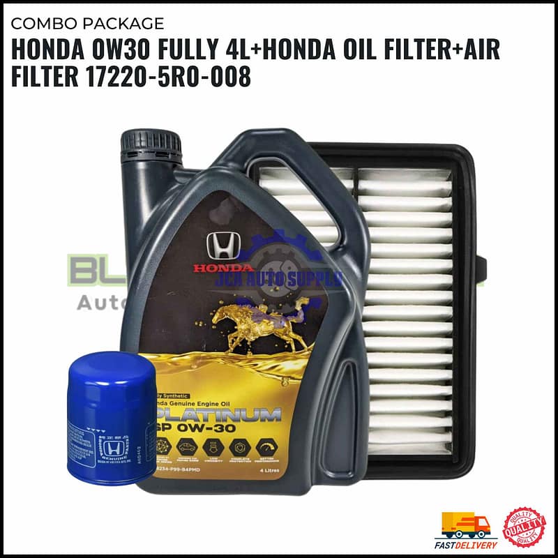 COMBO PACKAGE HONDA BRV 1.5CC 2021.CITY GM6(T9A>YEAR 2017).HRV HYBRID RU1.U2.JAZZ GK5 (T5A>YEAR 2015)-HONDA 0W30 PACKAGE