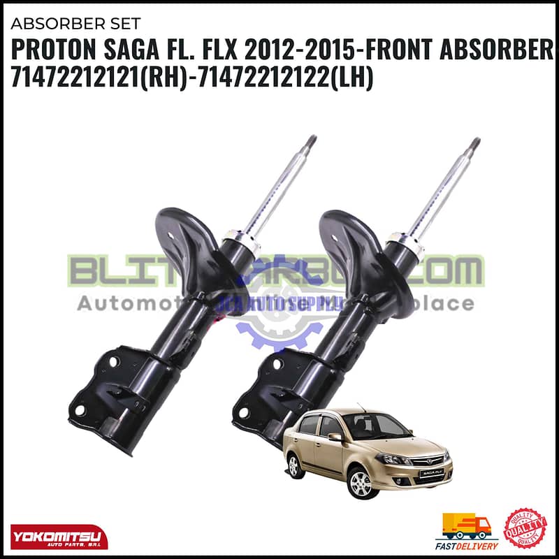Proton Saga FL. FLX 2012-2015-Front Absorber-71472212121(RH)-71472212122(LH)