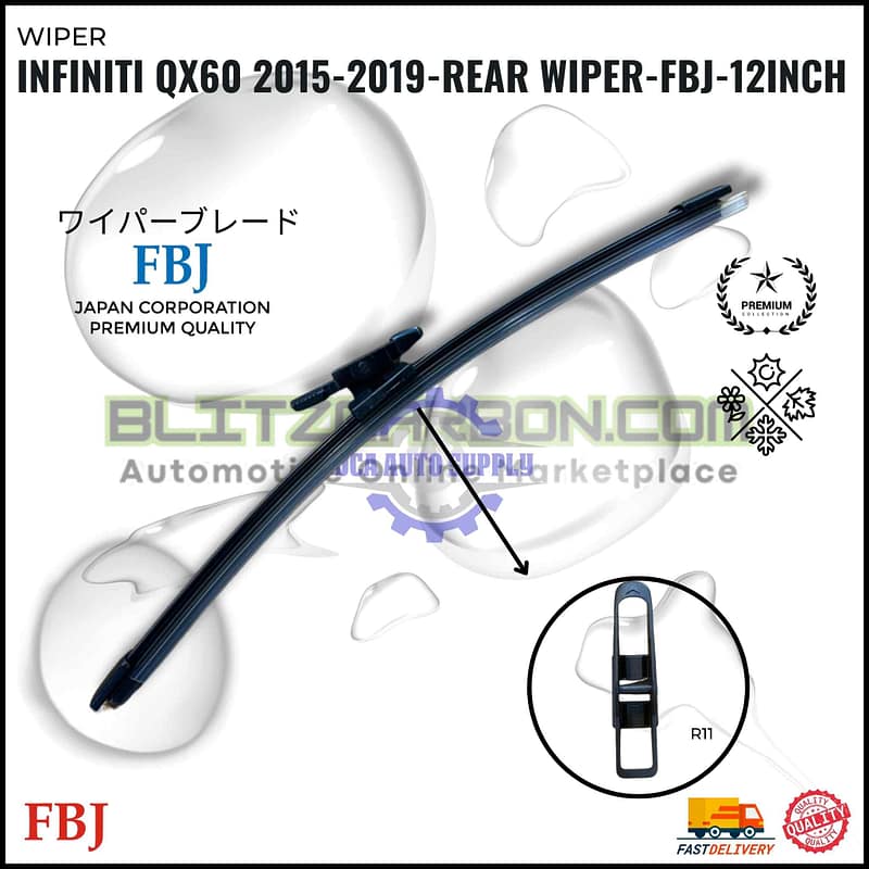 Infiniti QX60 2015-2019-Rear Wiper-FBJ-12inch