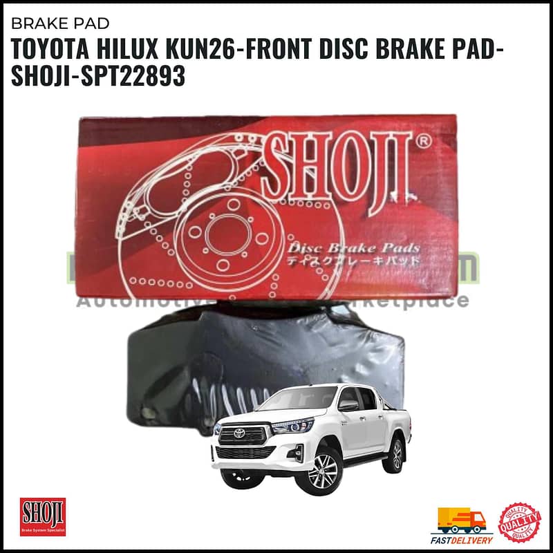 Toyota Hilux KUN26-GUN125 2Door Front Disc Brake Pads - SHOJI - SPT22893