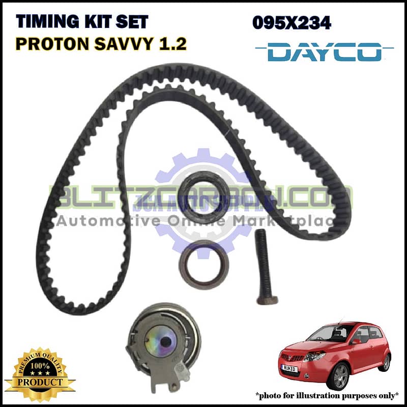 Proton Savvy 1.2cc-Timing Kit Set-DAYCO-KTB94910LO (095X234)