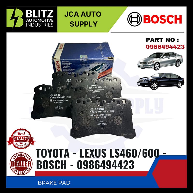 Honda City - Accord SA6 - Civic SH4 - CRX - Jazz Front Brake Pads - BOSCH - 0986505337