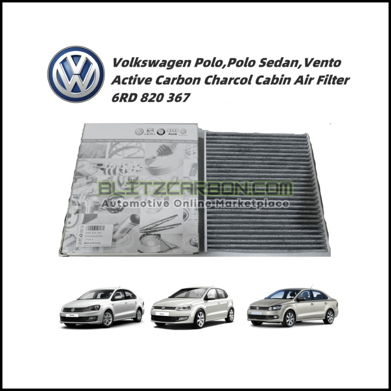 Volkswagen Polo,Polo Sedan,Vento Active Carbon Charcol Cabin Air Filter 6RD 820 367