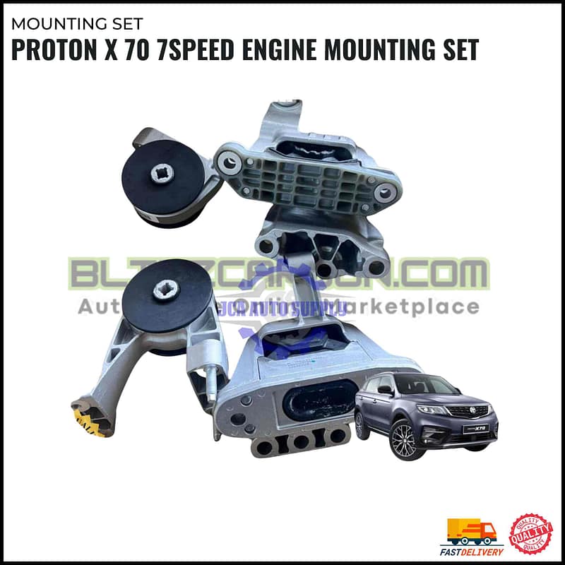 Proton X 70 7speed Engine Mounting Set