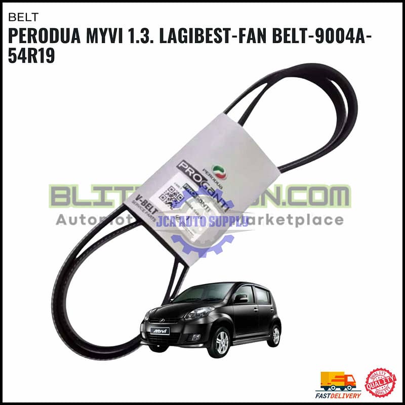 Perodua Myvi 1.3. Lagibest-Fan Belt-9004A-54R19