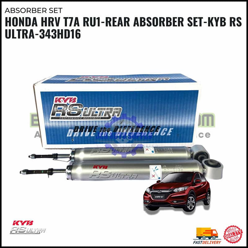 Honda HRV T7A RU1-Rear Absorber Set-KYB Rs Ultra-343HD16