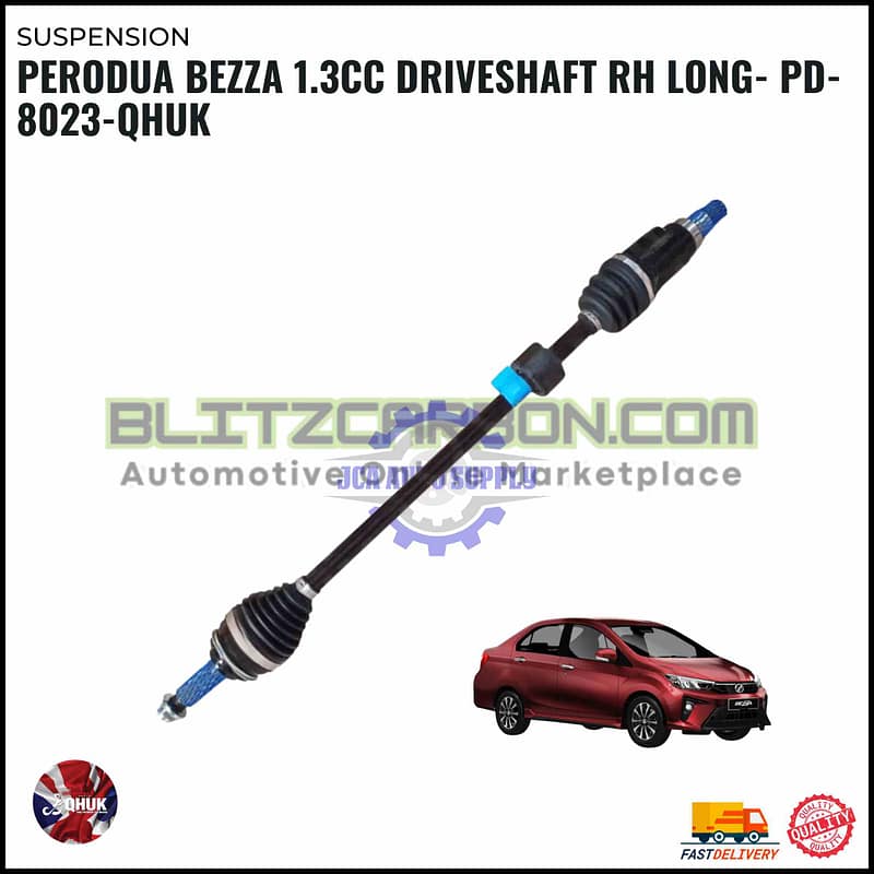 Perodua Bezza 1.3CC Driveshaft RH Long- PD-8023-QHUK