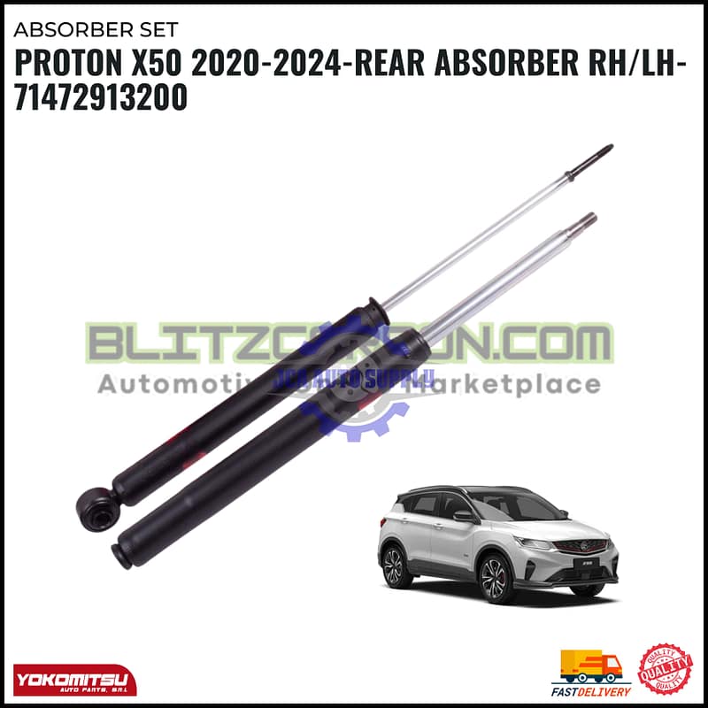 Proton X50 2020-2024-Rear Absorber RH/LH-71472913200