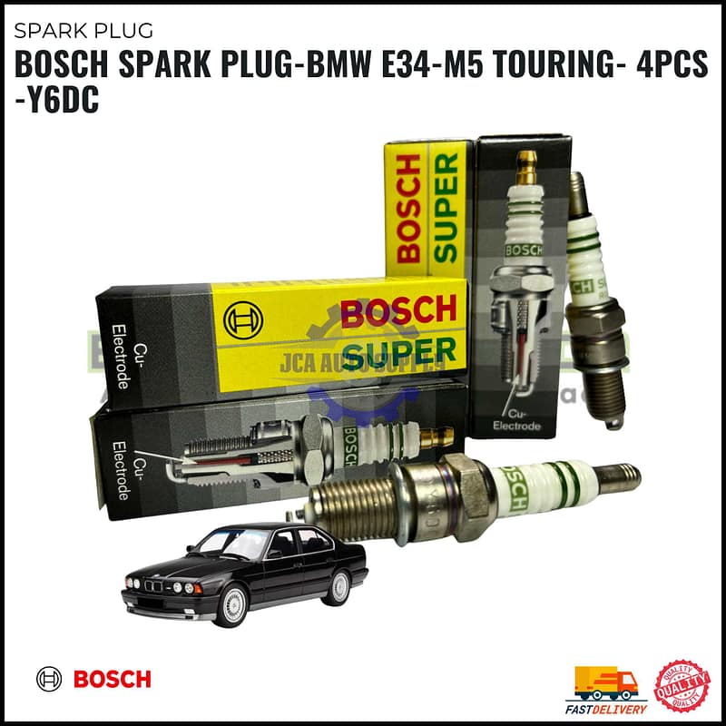 BOSCH Spark Plug - BMW E34 - M5 Touring - 4PCS - Y6DC