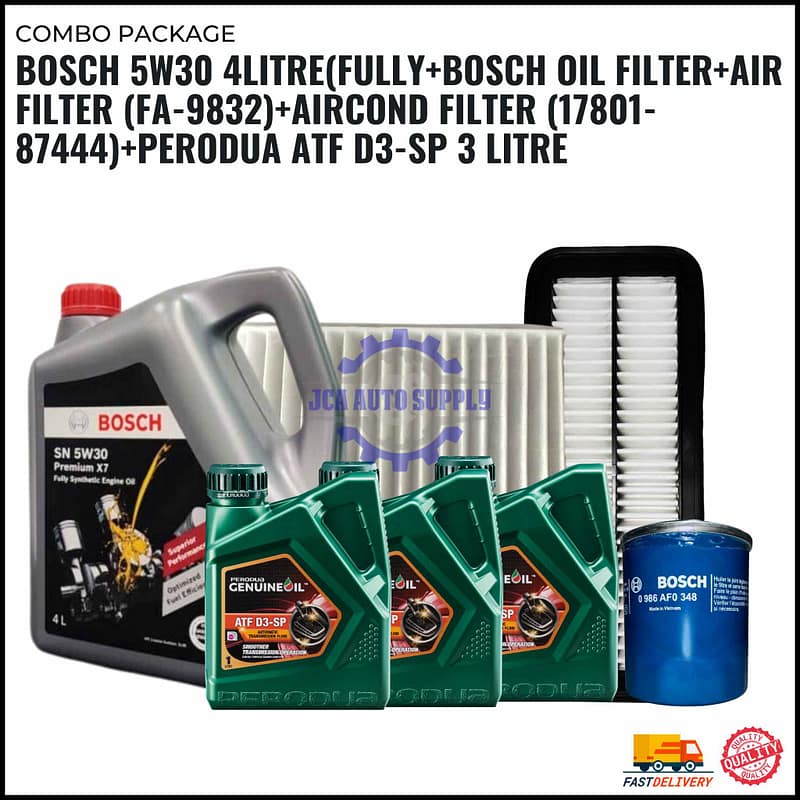 PERODUA with ATF-PERODUA MYVI up to YR2017. ALZA-BOSCH PACKAGE