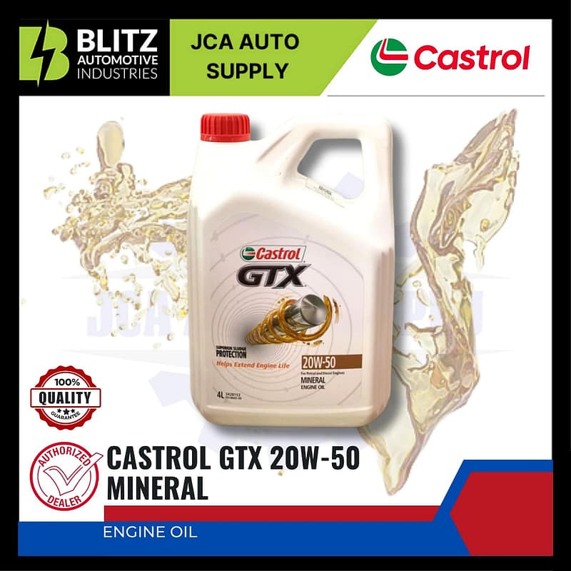 CASTROL GTX 20W-50 MINERAL (4L)