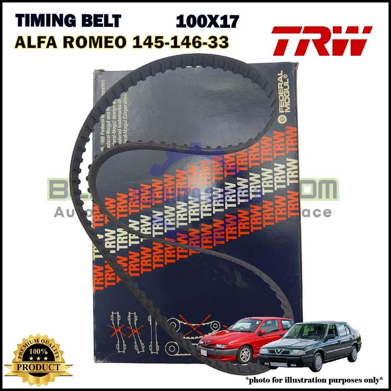 Tali Timing-Alfa Romeo 145-146 1.4cc 1.6cc-33 1.5cc-Timing Belt-TRW-4856686 (100X17)