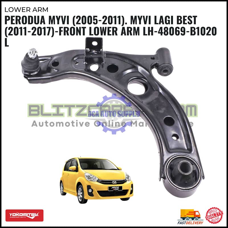 Perodua Myvi (2005-2011). Myvi Lagi Best (2011-2017)-Front Lower Arm