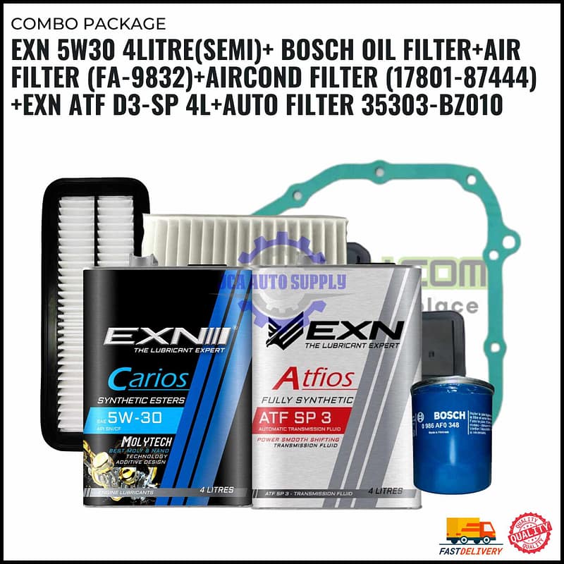 PERODUA with ATF (4Litre) & AUTO FILTER-MYVI ICON (2014-2017)*MYVI 2014.ALZA 2014-2018-EXN PACKAGE