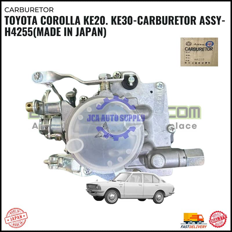 Toyota Corolla KE20. KE30-Carburetor Assy-H4255(MADE IN JAPAN)