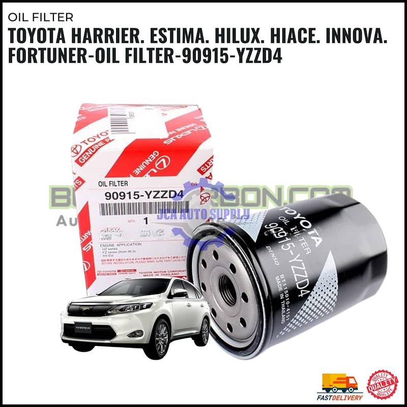 TOYOTA Oil Filter ORIGINAL - Harrier Estima Hilux Hiace Innova Fortuner - 90915-YZZD4