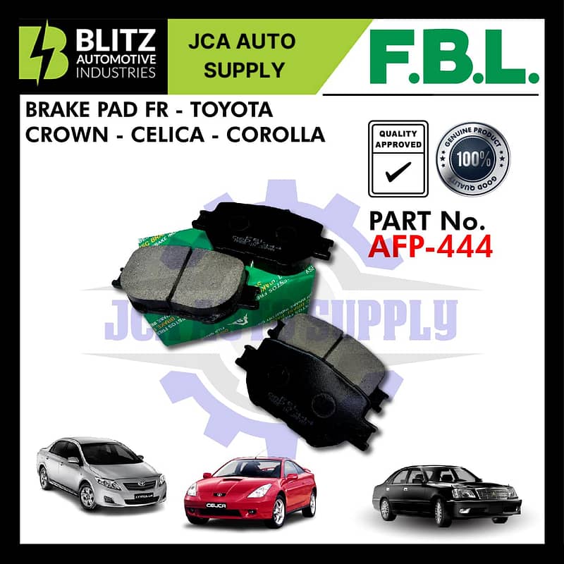 FRONT DISC BRAKE PAD (4PCS) - TOYOTA COROLLA, CROWN, CELICA - AFP444