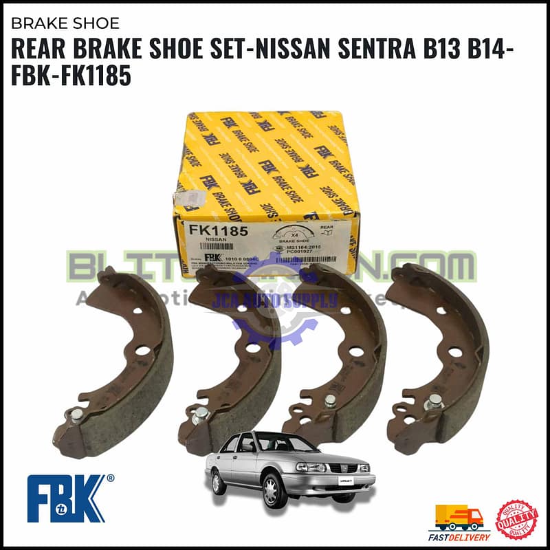 Rear Brake Shoe Set-Nissan Sentra B13 B14-FBK-FK1185