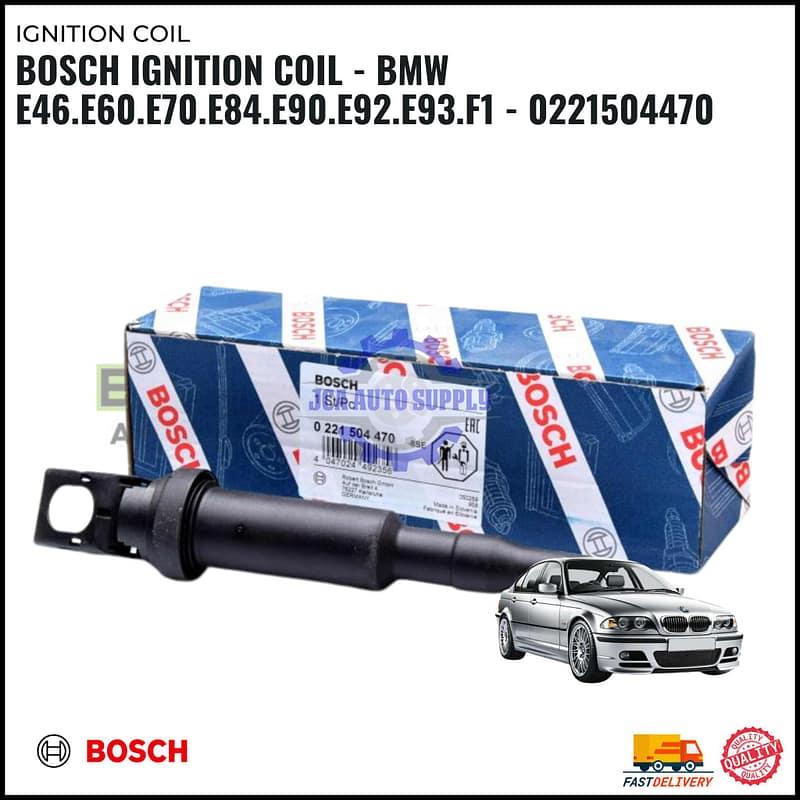 BOSCH IGNITION COIL - BMW E46.E60.E70.E84.E90.E92.E93.F1 - 0221504470
