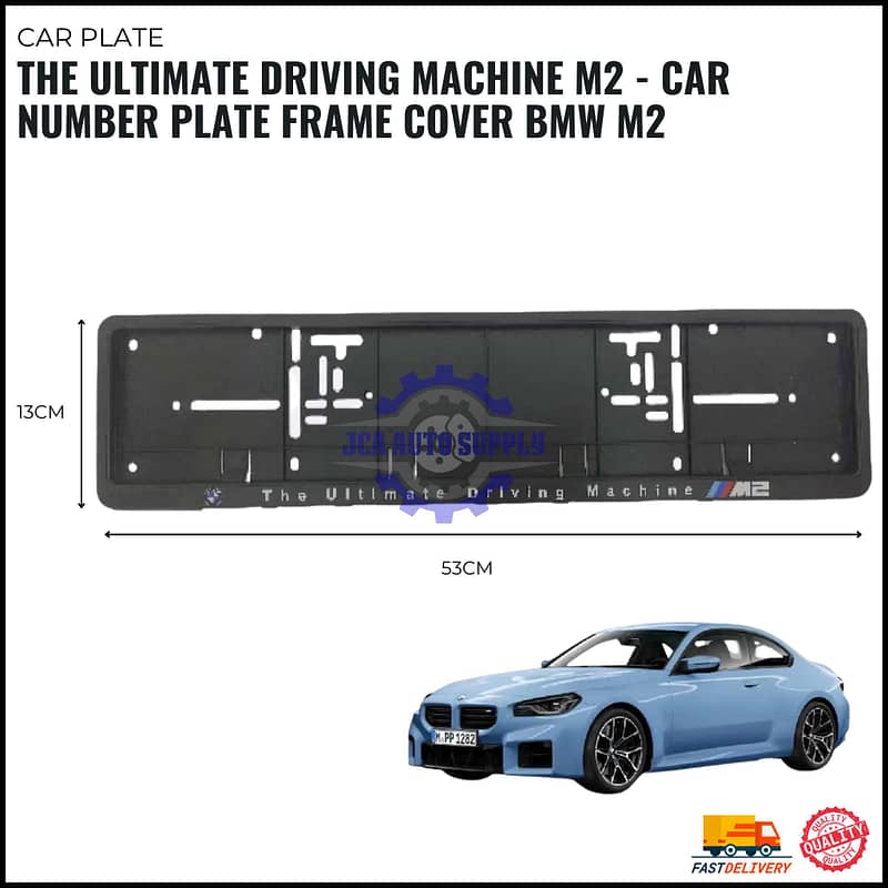THE ULTIMATE DRIVING MACHINE M2 - CAR NUMBER PLATE FRAME COVER BMW M2