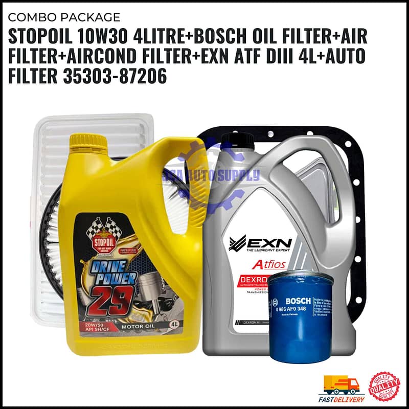 PERODUA with ATF (4Litre) & AUTO FILTER-KANCIL. VIVA. KENARI. KELISA-STOPOIL PACKAGE