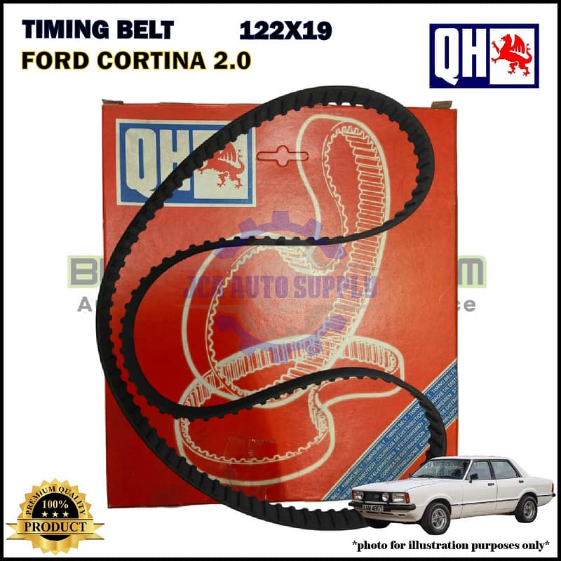 Tali Timing-Ford Cortina 2.0cc-Timing Belt-QHUK-QTB114 (122X19)