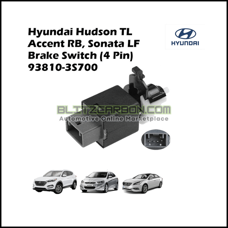 Hyundai Hudson TL Accent RB, Sonata LF Brake Switch (4 Pin) 93810-3S700