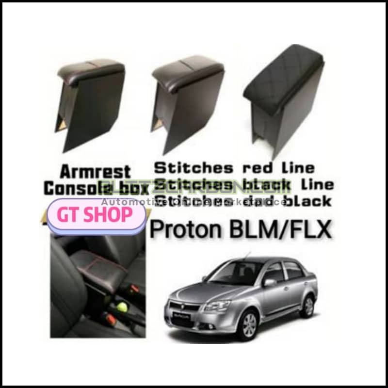 Proton saga flx blm armrest console box