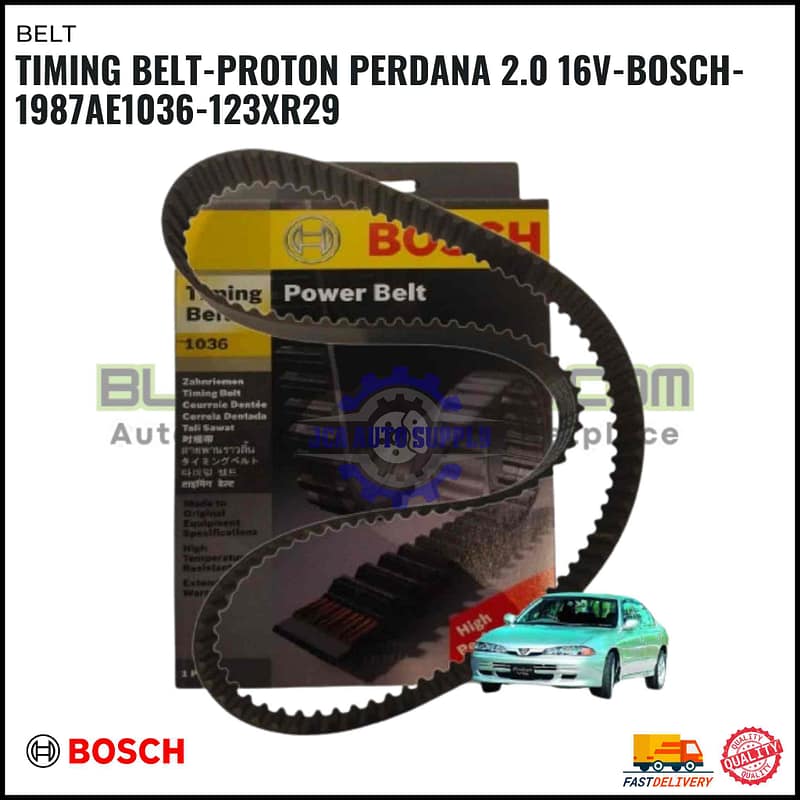 Timing Belt-Proton Perdana 2.0 16V-BOSCH-1987AE1036-123XR29