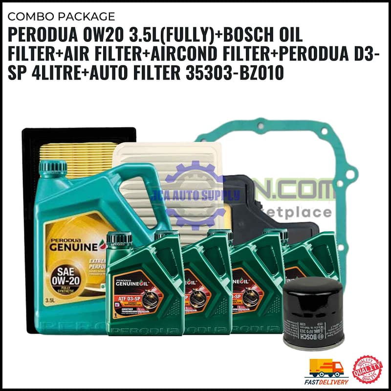 PERODUA with ATF (4Litre) & AUTO FILTER-AXIA.BEZZA 1.0.BEZZA 1.3-PERODUA PACKAGE