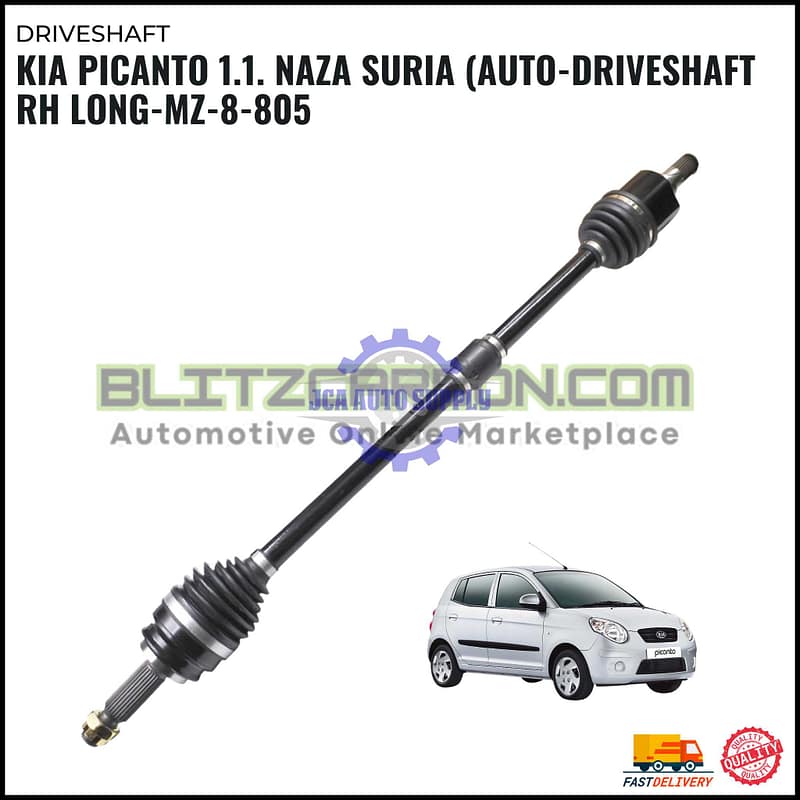 Kia Picanto 1.1. Naza Suria (Auto)-Driveshaft RH Long-MZ-8-805