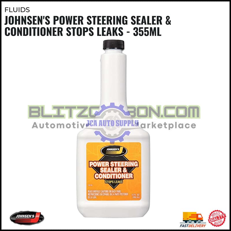 JOHNSEN'S Power Steering Sealer & Conditioner Stops Leaks - 355ML