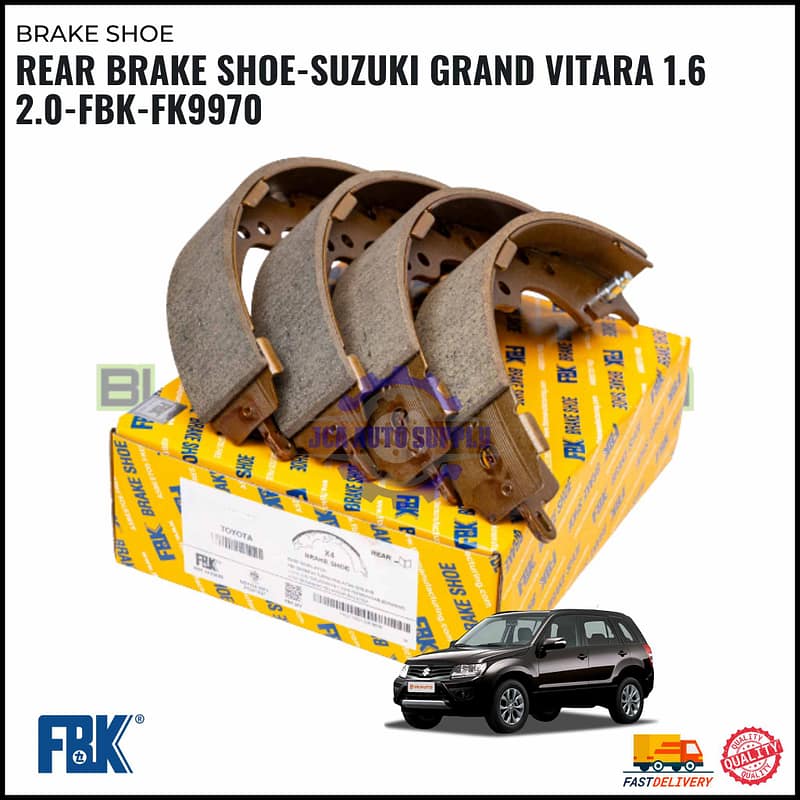 Rear Brake Shoe-Suzuki Grand Vitara 1.6 2.0-FBK-FK9970