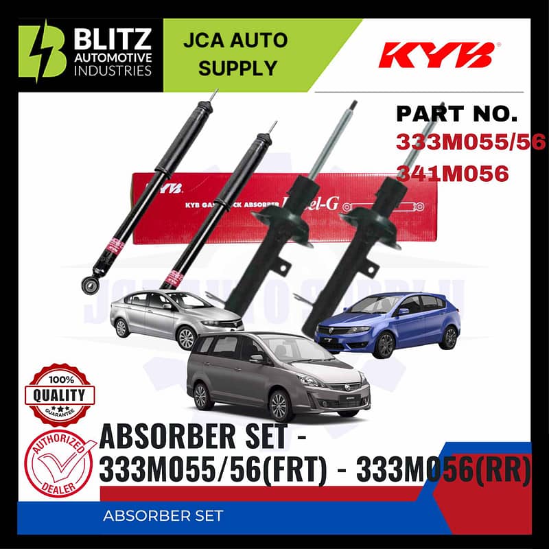 Proton Exora-Preve-Suprima-Front Absorber-KYB-341M056-333M055-333M056