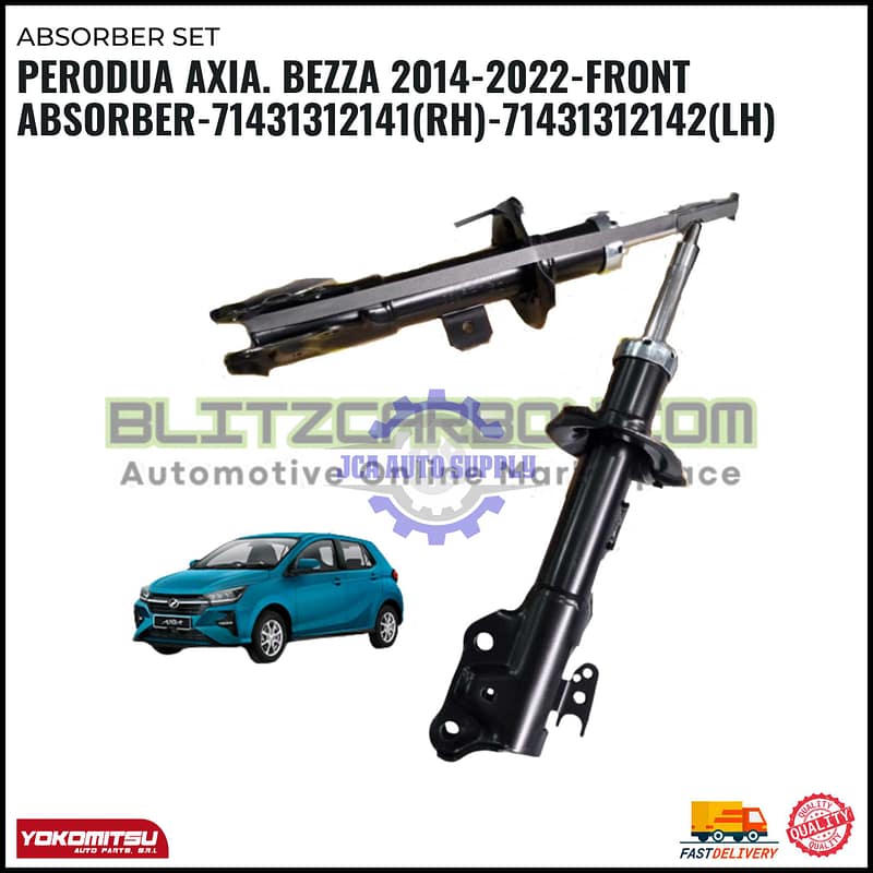 Perodua Axia. Bezza 2014-2022-Front Absorber-71431312141(RH)-71431312142(LH)