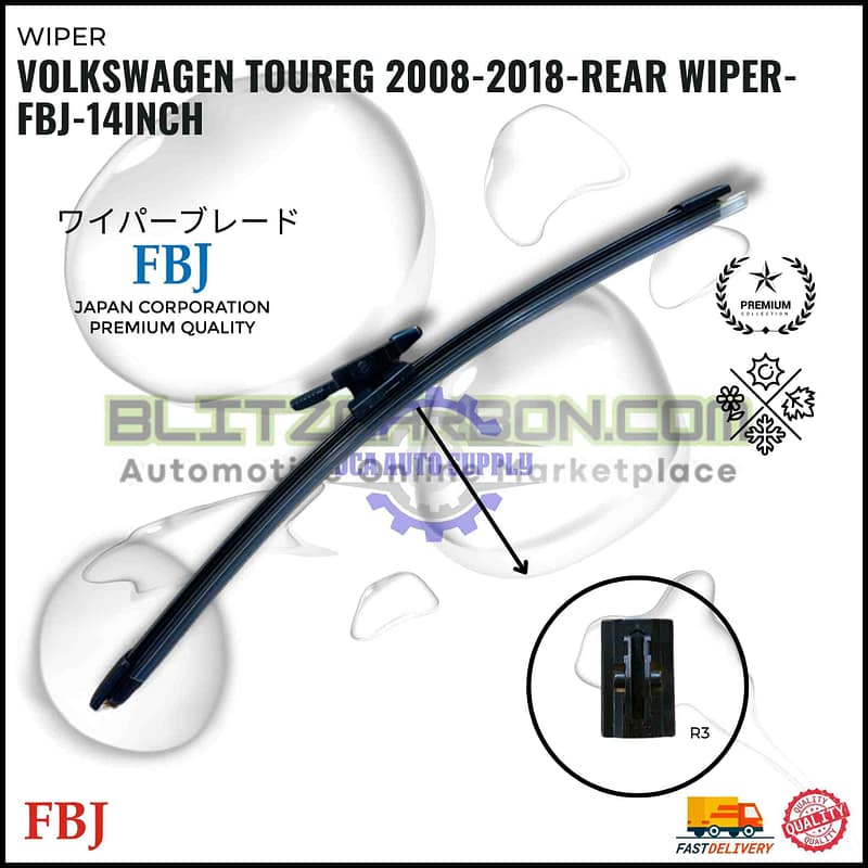 Volkswagen Touareg 2008-2018-Rear Wiper-FBJ-14Inch