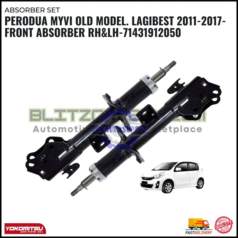 Perodua Myvi Old Model. Lagibest 2011-2017-Front Absorber RH&LH-71431912050