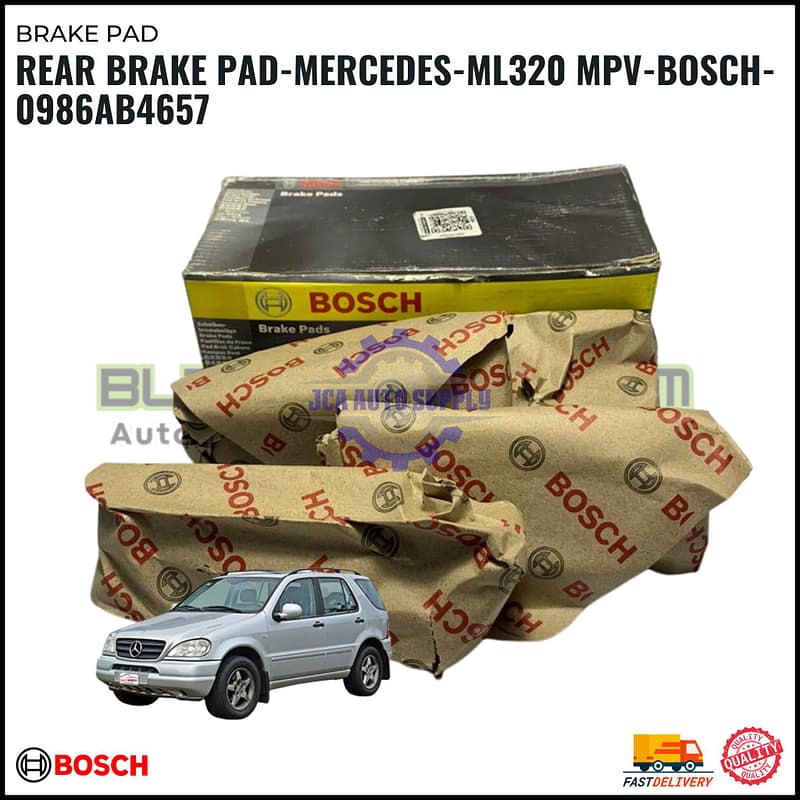 REAR BRAKE PAD-MERCEDES-ML320 MPV-BOSCH-0986AB4657