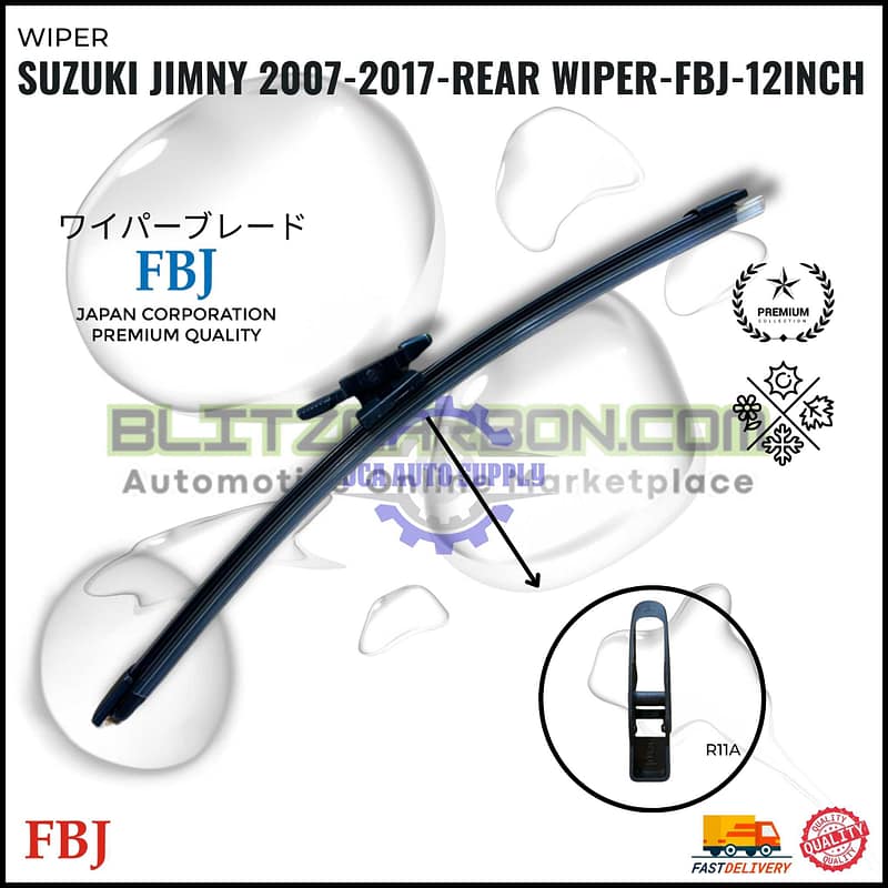 Suzuki Jimny 2007-2017-Rear Wiper-FBJ-12inch