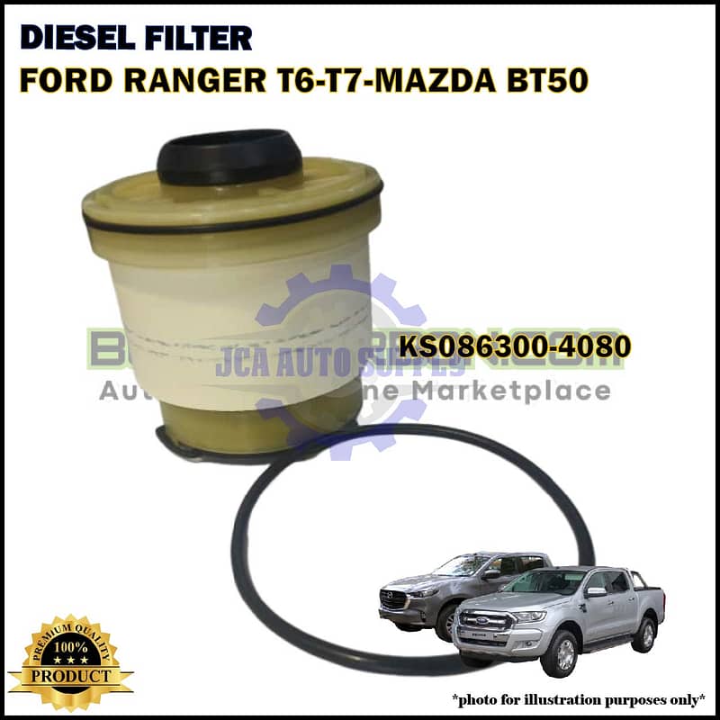 Ford Ranger T6 T7-Mazda BT50 2.2cc 3.2cc Diesel Filter-KS086300-4080 (1WA0-13-ZA5TT) (L2MZ-9365-A)