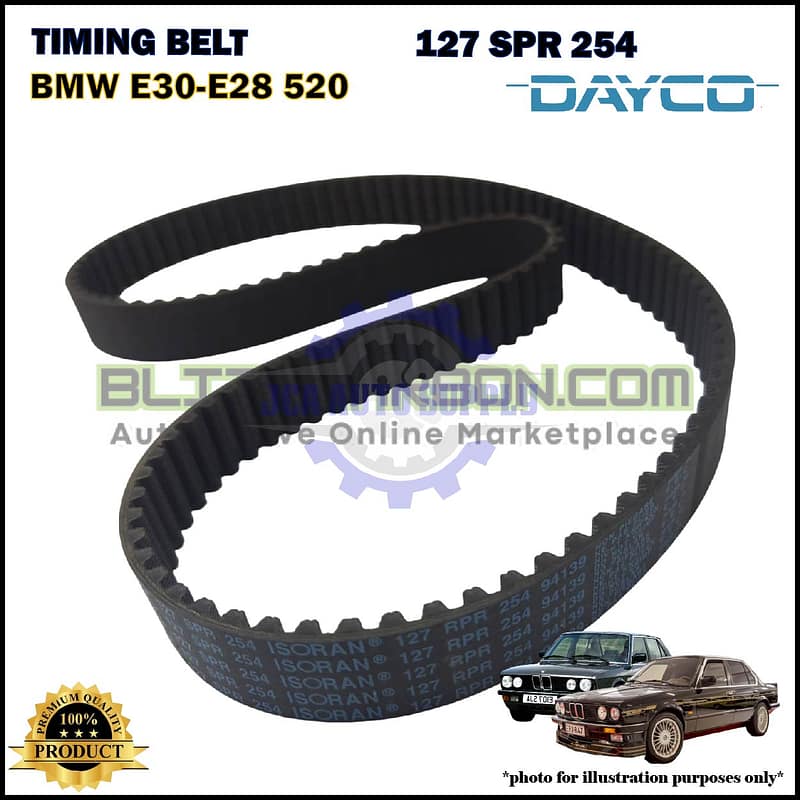Tali Timing-BMW E30-E28 520-Timing Belt-DAYCO-94139 (127 SPR 254)