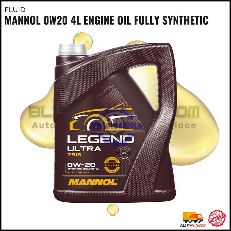 Mannol 0W20 4L Engine Oil Fully Synthetic