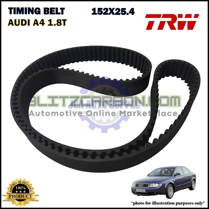 Tali Timing-Audi A4 1.8T-Timing Belt-TRW-4833925 (152X25.4)