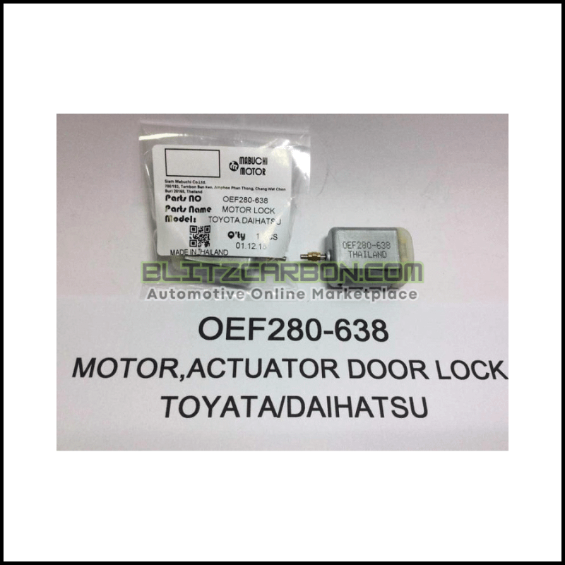 TOYOTA & DAIHATSU CENTER LOCK ACTUATOR MOTOR WITH GEAR THAILAND OEM